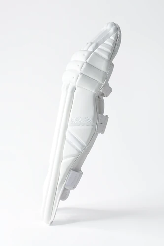 White cricket batting pad for protection, explore premium cricket pads and leg guards.